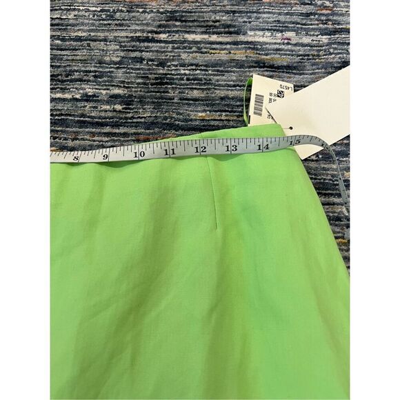 GUY LAROCHE NWT Knee-Length linen viscose Skirt Green size 42 US Large - Picture 3 of 6